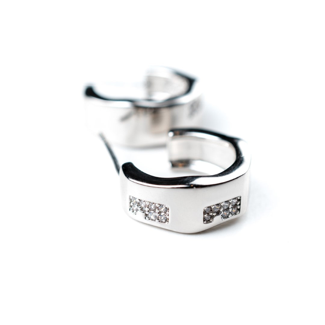 harma jewelry Chunky Hexagon Stud Earrings