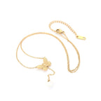 Resilient Butterfly Pearl Drop Necklace - HARMA