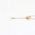 Resilient Butterfly Pearl Drop Necklace - HARMA