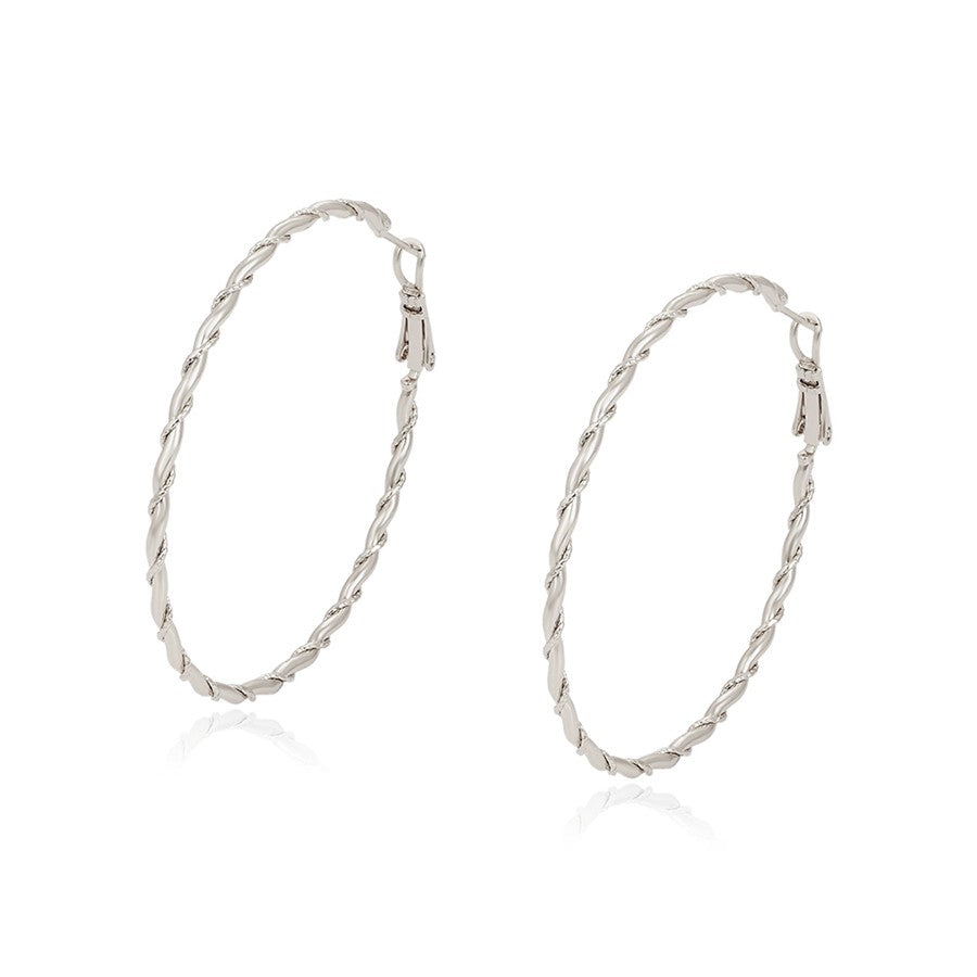 Harma Jewelry 18k gold plated Essential Twist Garland Hoop Earrings