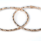 Harma Jewelry 18k gold plated Essential Twist Garland Hoop Earrings