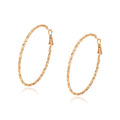 Harma Jewelry 18k gold plated Essential Twist Garland Hoop Earrings