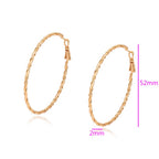 Harma Jewelry 18k gold plated Essential Twist Garland Hoop Earrings
