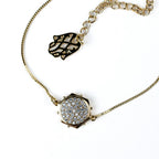 Harma jewelry dawn collection 14k gold plated True North Hexagon Zirconia Bracelet