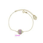 Harma jewelry dawn collection 14k gold plated True North Hexagon Zirconia Bracelet