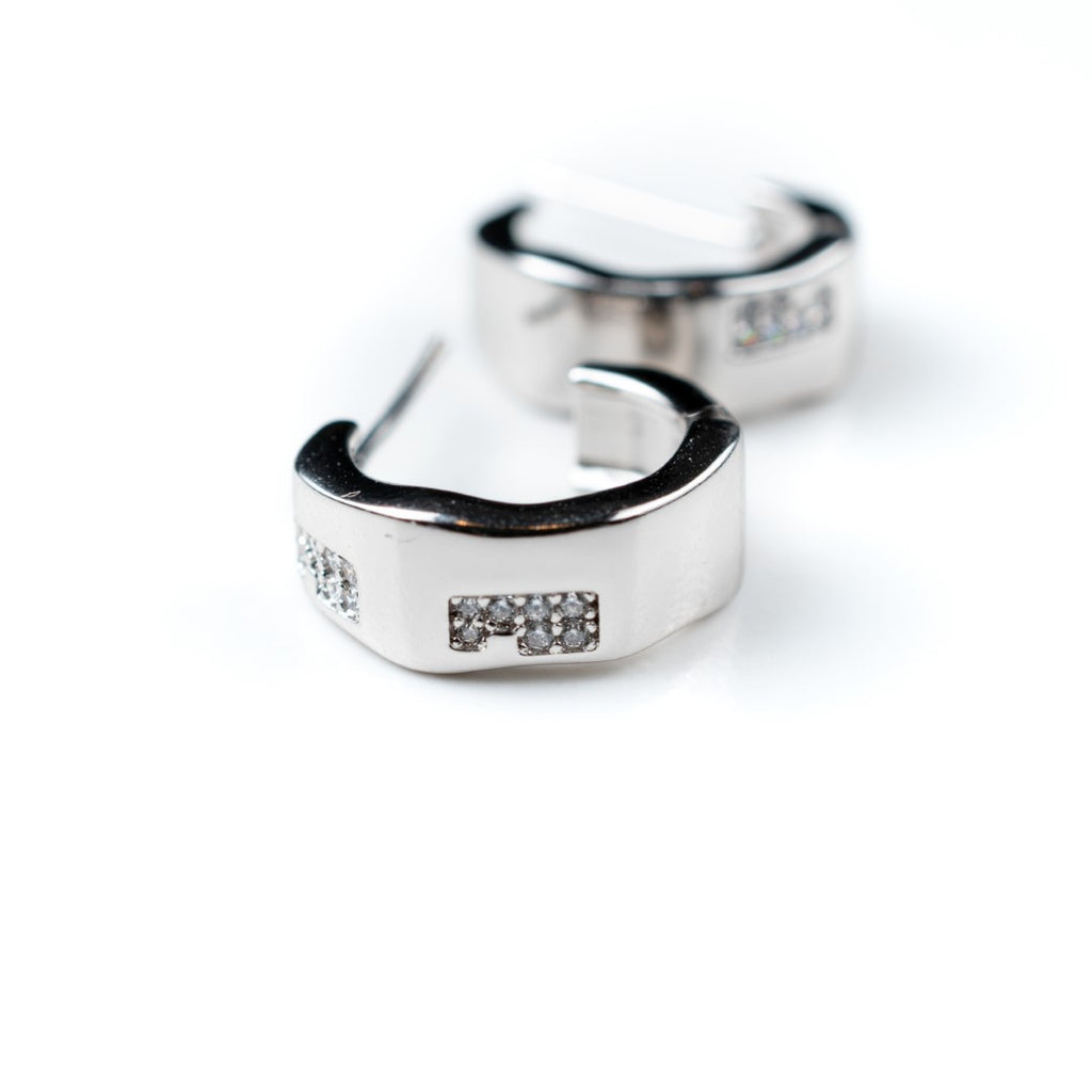 harma jewelry Chunky Hexagon Stud Earrings