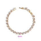 harma jewelry divine collection 18k gold plated Magnolia Gold Tennis Bracelet