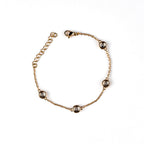 Harma Girls 18k gold plated Sparkling Bezel Zirconia Bracelet