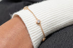 Harma Girls 18k gold plated Sparkling Bezel Zirconia Bracelet