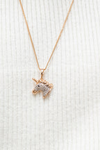 Harma Girls Magical Unicorn Zirconia Necklace
