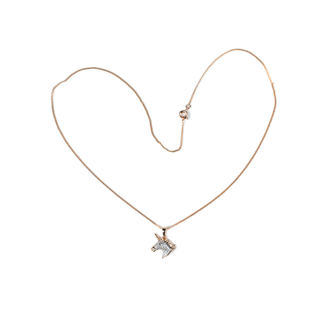 Harma Girls Magical Unicorn Zirconia Necklace