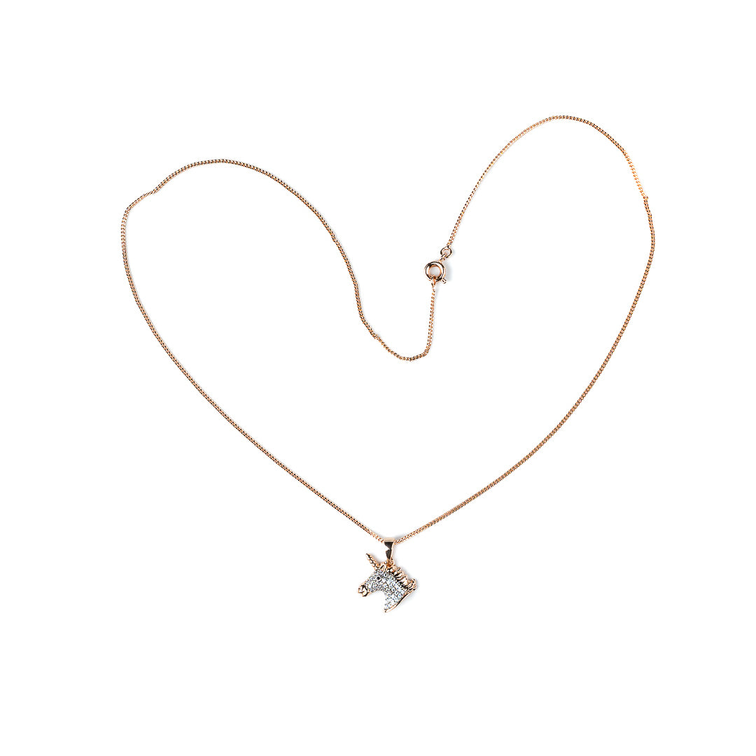 Harma Girls Magical Unicorn Zirconia Necklace