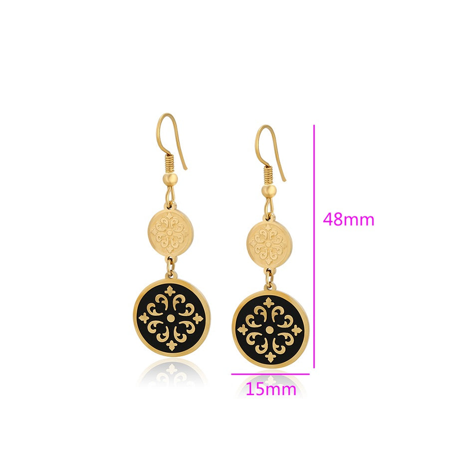 Harma Jewelry 14k gold plated Enchanted Heirloom Dangle Earrings