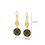 Harma Jewelry 14k gold plated Enchanted Heirloom Dangle Earrings