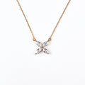 Harma Jewelry Harma New Beginning Marquise Zirconia Necklace - faith-inspired 18K gold plated necklace for women