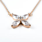 Harma jewelry dawn collection 18k gold plated New Beginning Marquise Zirconia Necklace