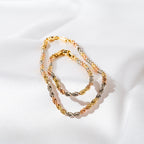 Harma Essential Tri-tone Rope Chain Bracelet