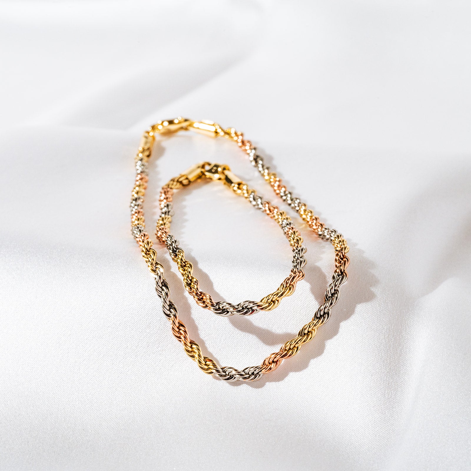 Harma Essential Tri-tone Rope Chain Bracelet
