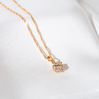 Harma Girls Vibrant Crystals Cube Necklace