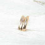 Harma Jewelry Resilient Spark Gold Earrings - everyday minimalist 18K gold plated earrings for women