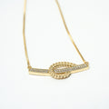 Harma Jewelry I Am at Peace Vine Necklace - everyday minimalist 18K gold plated earrings for women