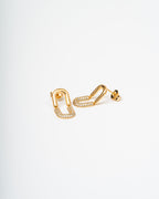 Harma Jewelry Sumptuous Paper Clip Stud Earrings