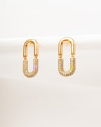 Harma Jewelry Sumptuous Paper Clip Stud Earrings