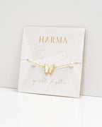 Harma Jewelry Gold plated Enchanted Butterfly Pearl Bracelet