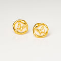 Harma Jewelry Ethereal Flutter Butterfly Stud Earrings - fall cozy elegance 18K gold plated earrings for women