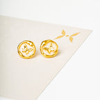gold plated Ethereal Flutter Butterfly Stud Earrings