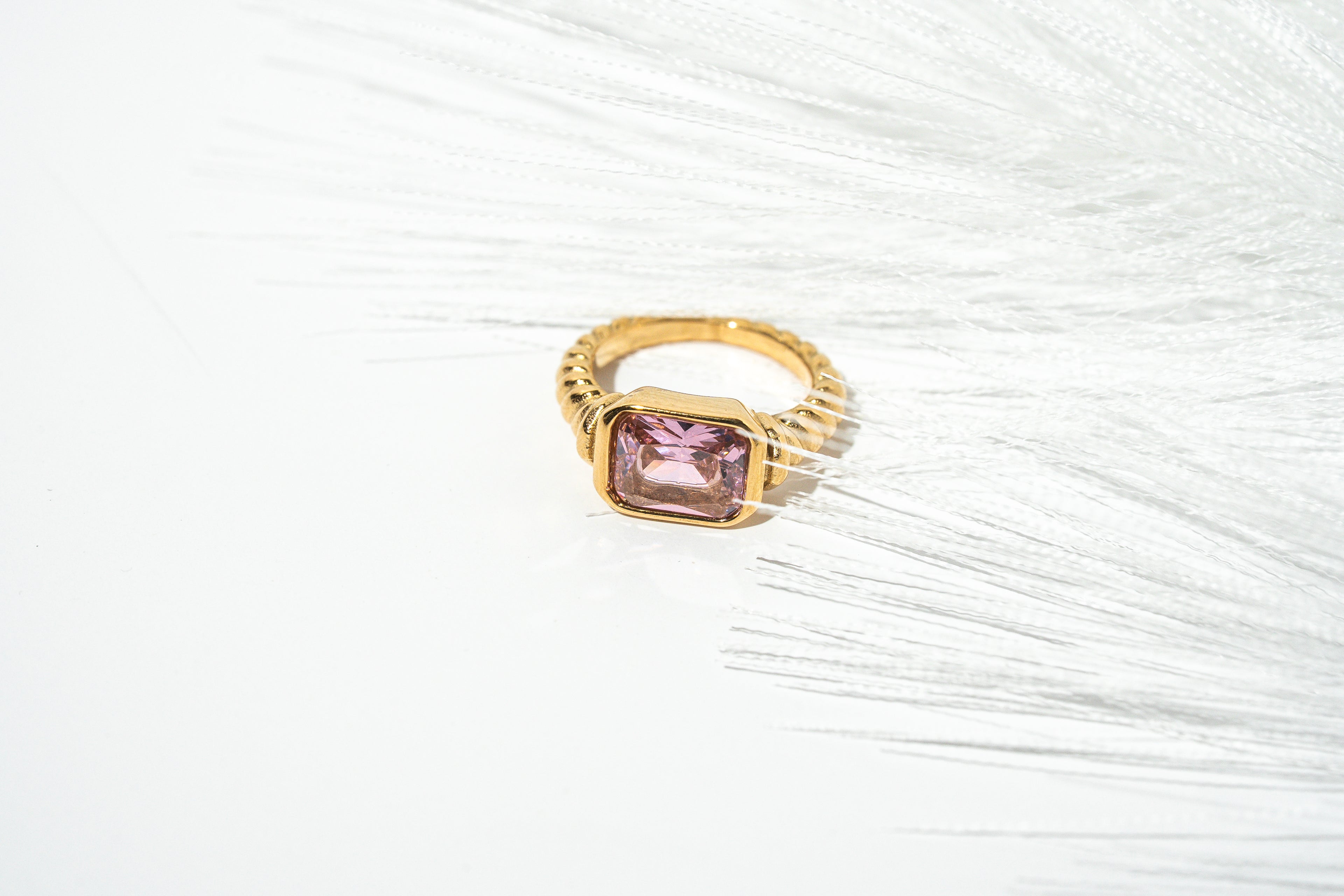 I Am Unapologetically Me PINK Zirconia Ring - HARMA