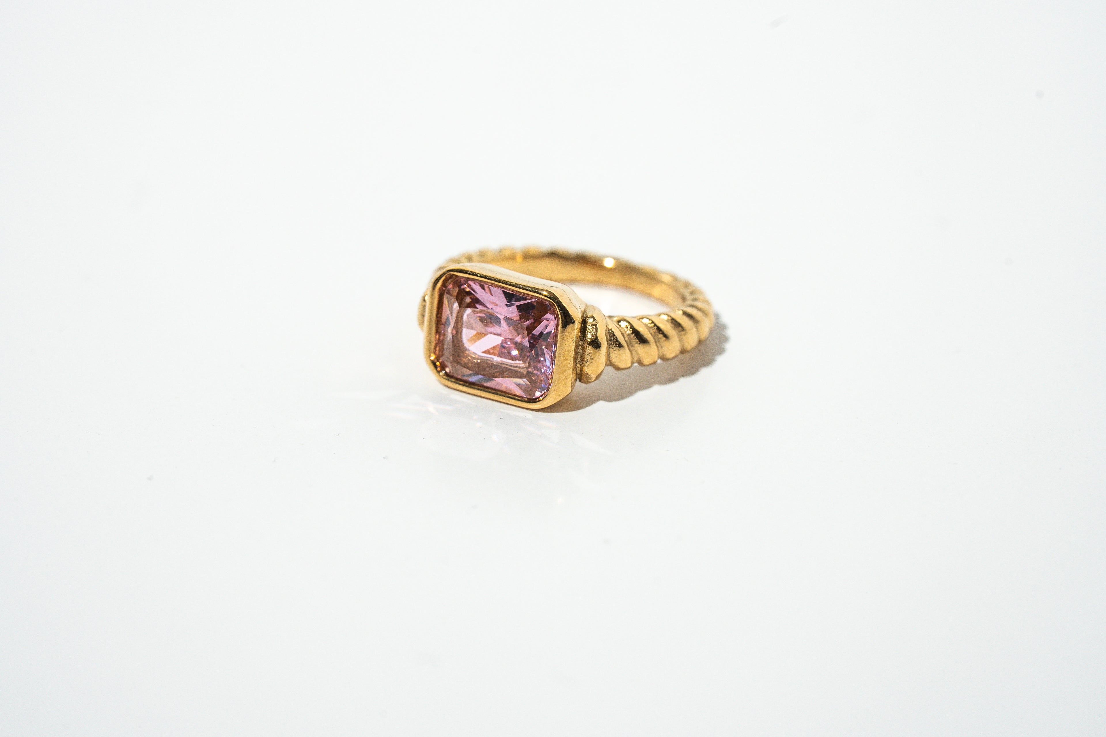 I Am Unapologetically Me PINK Zirconia Ring - HARMA