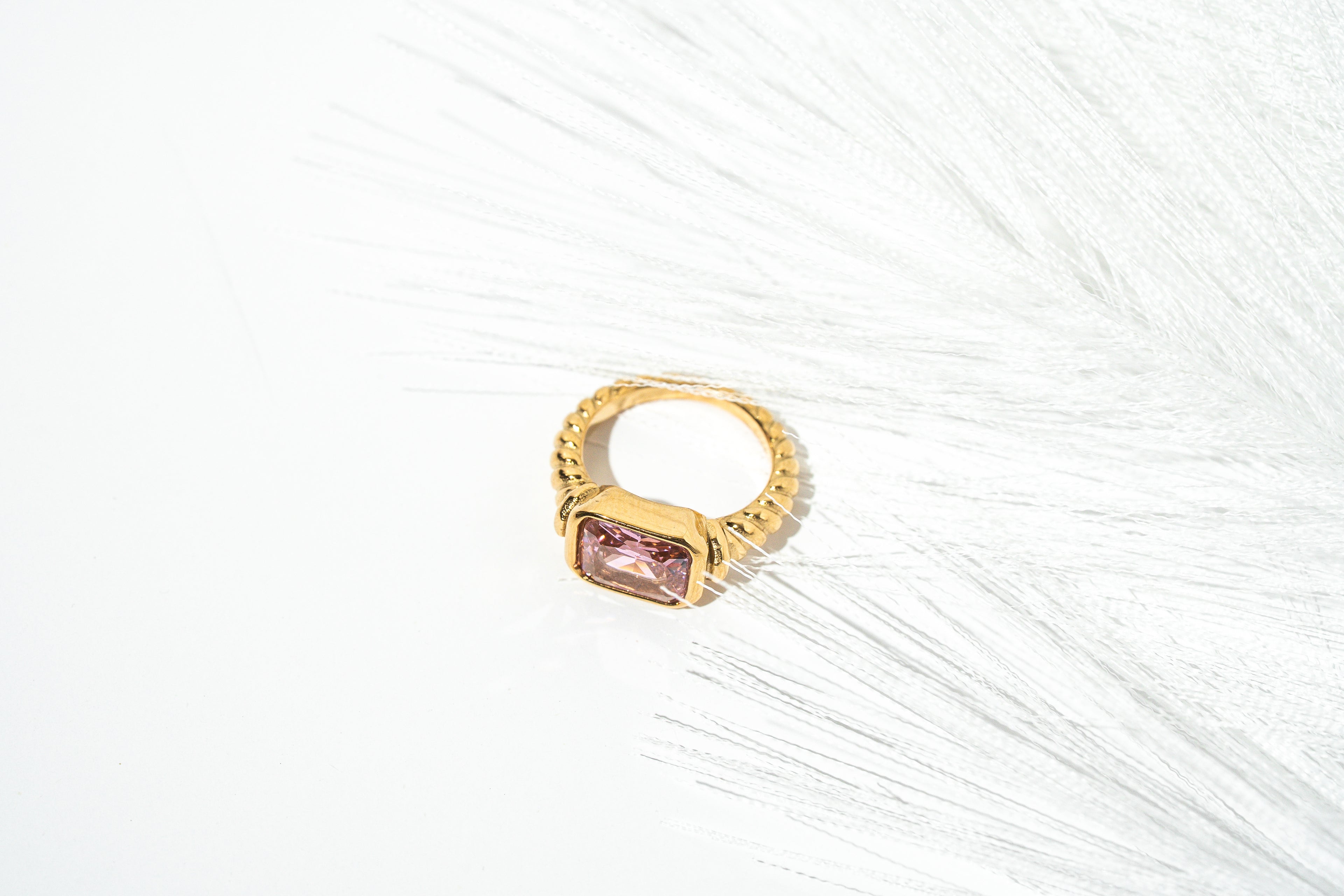 I Am Unapologetically Me PINK Zirconia Ring - HARMA