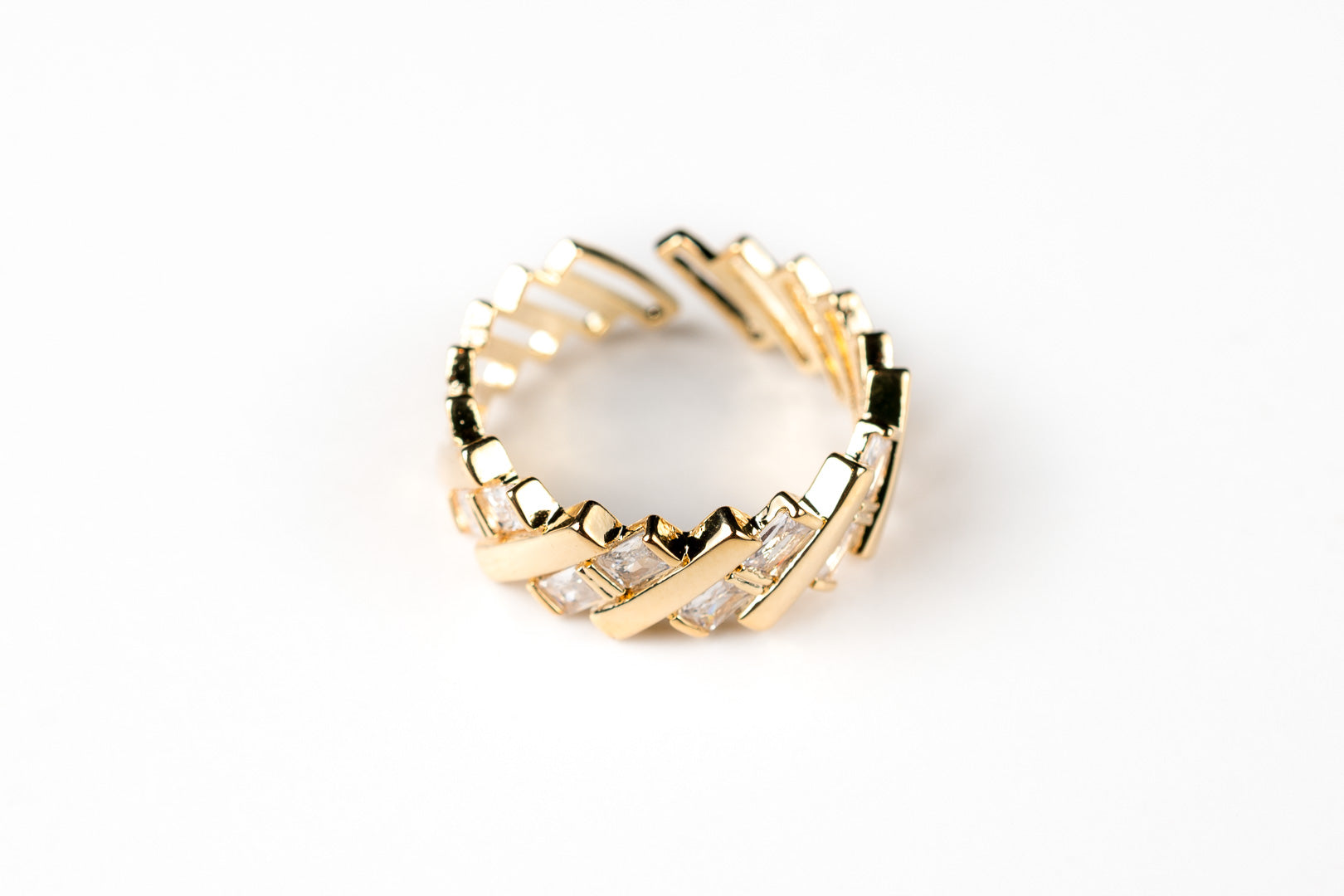 Diagonal Tetris Block Adjustable Ring - HARMA
