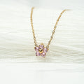 Harma Jewelry Little Bloom PINK Zirconia Bracelet - self-care pink 18K gold plated bracelet for women