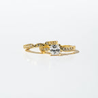 Harma Jewelry Golden Grace Princess cut Ring Set