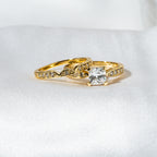 Harma Jewelry Golden Grace Princess cut Ring Set