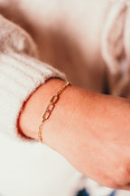 Harma Gold plated Honeycomb Radiance Bracelet