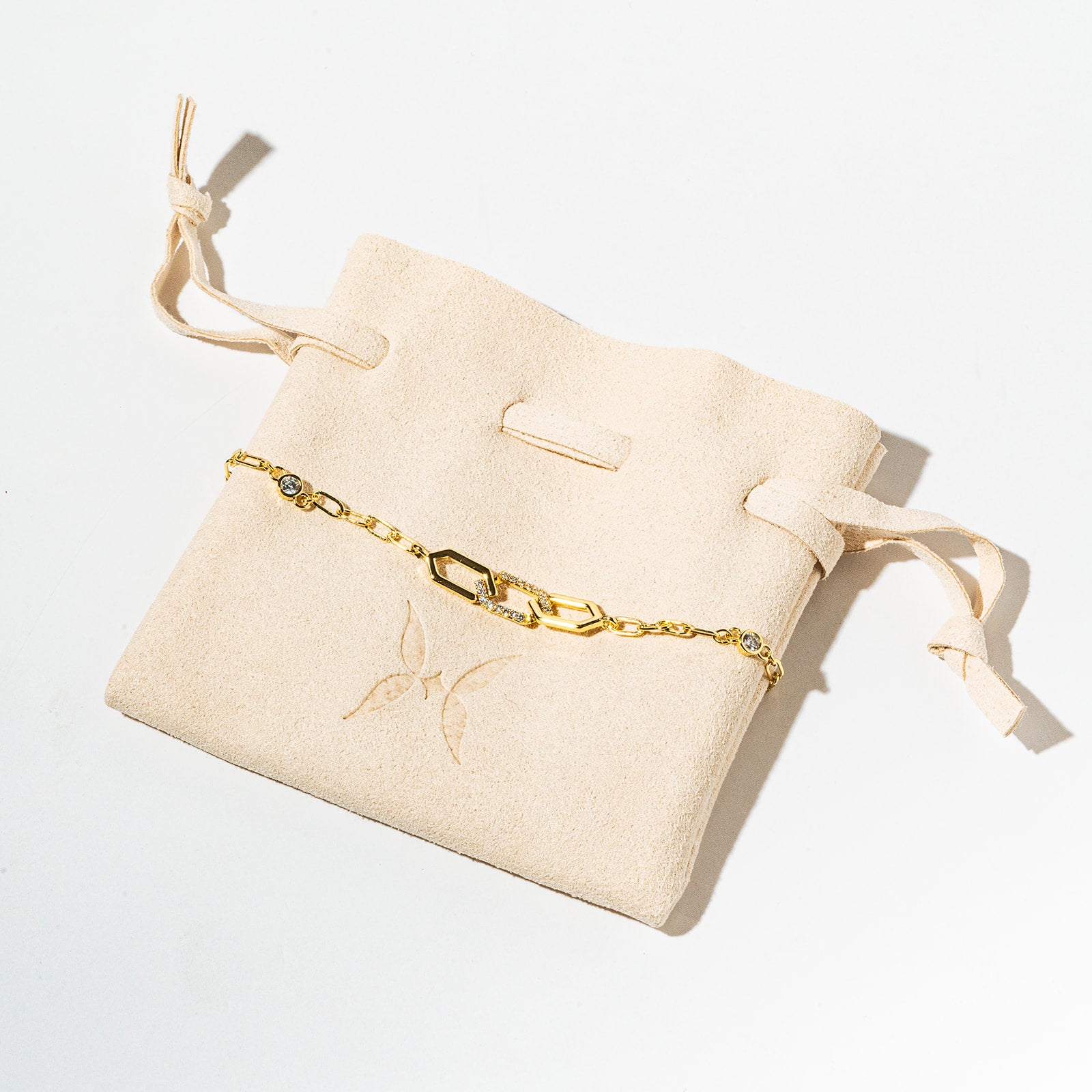 Harma Gold plated Honeycomb Radiance Bracelet