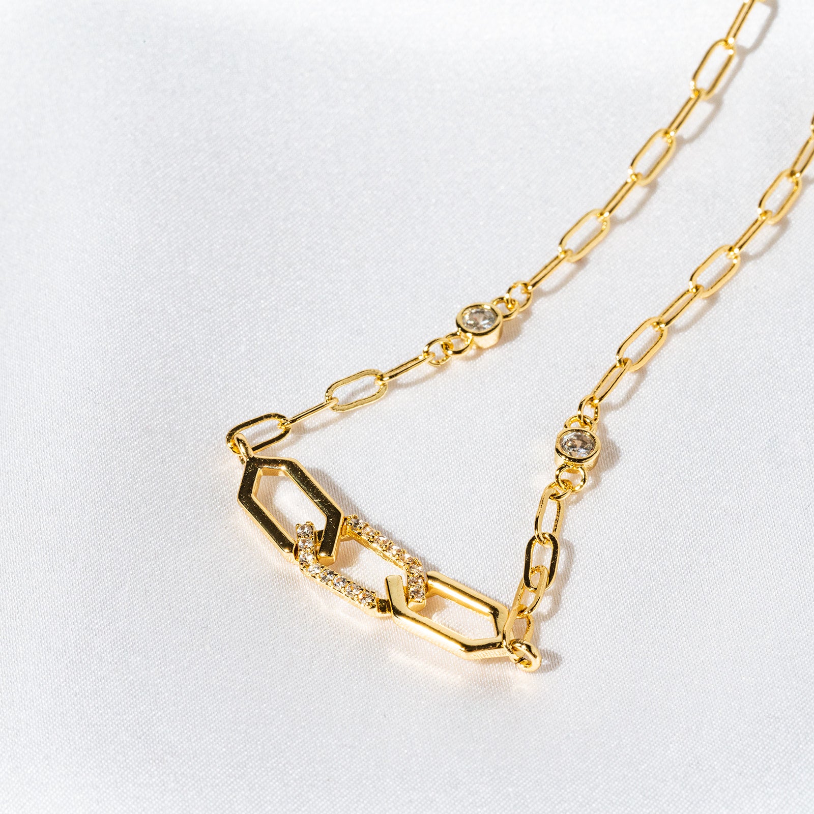 Harma Gold plated Honeycomb Radiance Bracelet