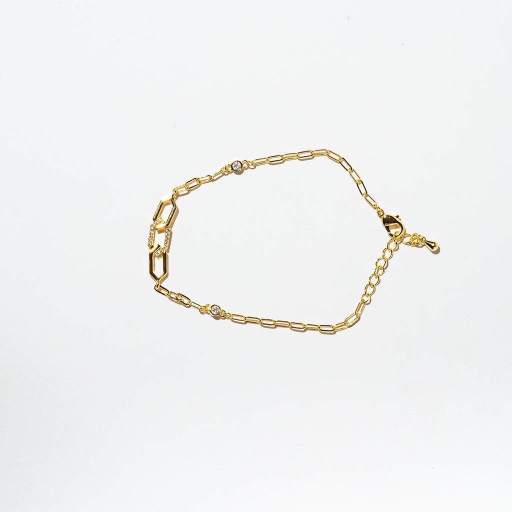 Harma Gold plated Honeycomb Radiance Bracelet
