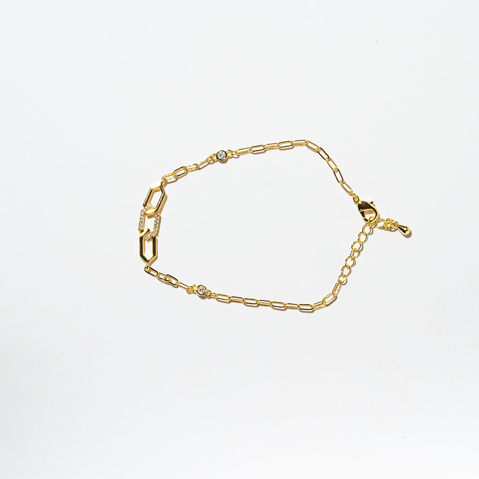 Harma Gold plated Honeycomb Radiance Bracelet