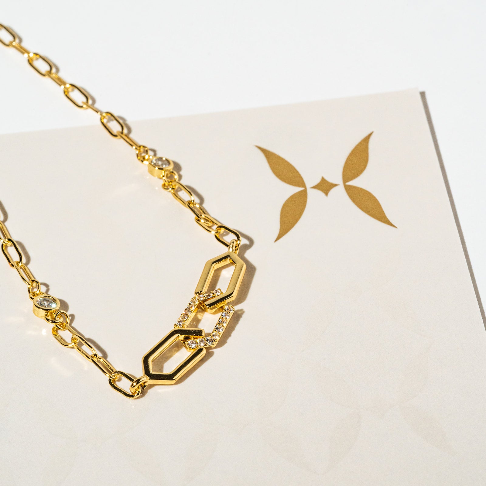 Harma Gold plated Honeycomb Radiance Bracelet