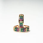 Harma Jewelry Vibrant Fusion Hoop Earrings