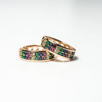 Harma Jewelry Vibrant Fusion Hoop Earrings