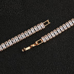 18k gold plated tennis bracelet harma jewelry baguette cut stones. Harma Jewelry Vogue Dazzling Baguette Tennis Bracelet Zirconia Gold Plated 18k. 
