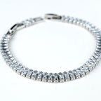Harma jewelry 18k gold plated tennis bracelet harma jewelry baguette cut stones. Harma Jewelry Vogue Dazzling Baguette Tennis Bracelet Zirconia Platinum Plated 18k. 