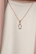 Harma Jewelry Minimalist Hand of Fatima Necklace - faith-inspired 18K gold plated necklace for women