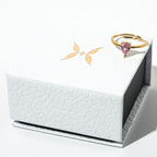 Gentle Glow PINK Zirconia Droplet Ring - HARMA