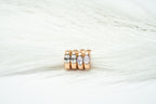 Whispers of PINK Crystal Huggie Earrings